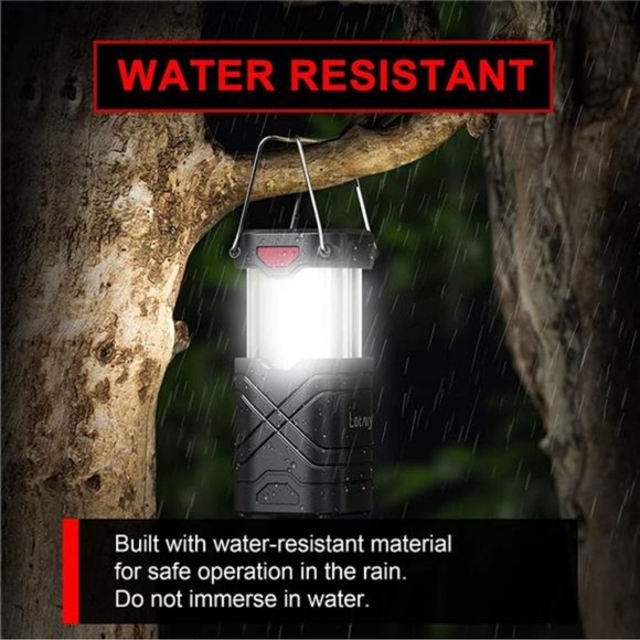 4 Pack Camping Lantern, Rechargeable LED Lanterns, Solar Lantern Battery Powered - Picture 6 of 8